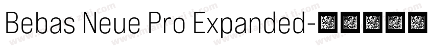 Bebas Neue Pro Expanded字体转换
